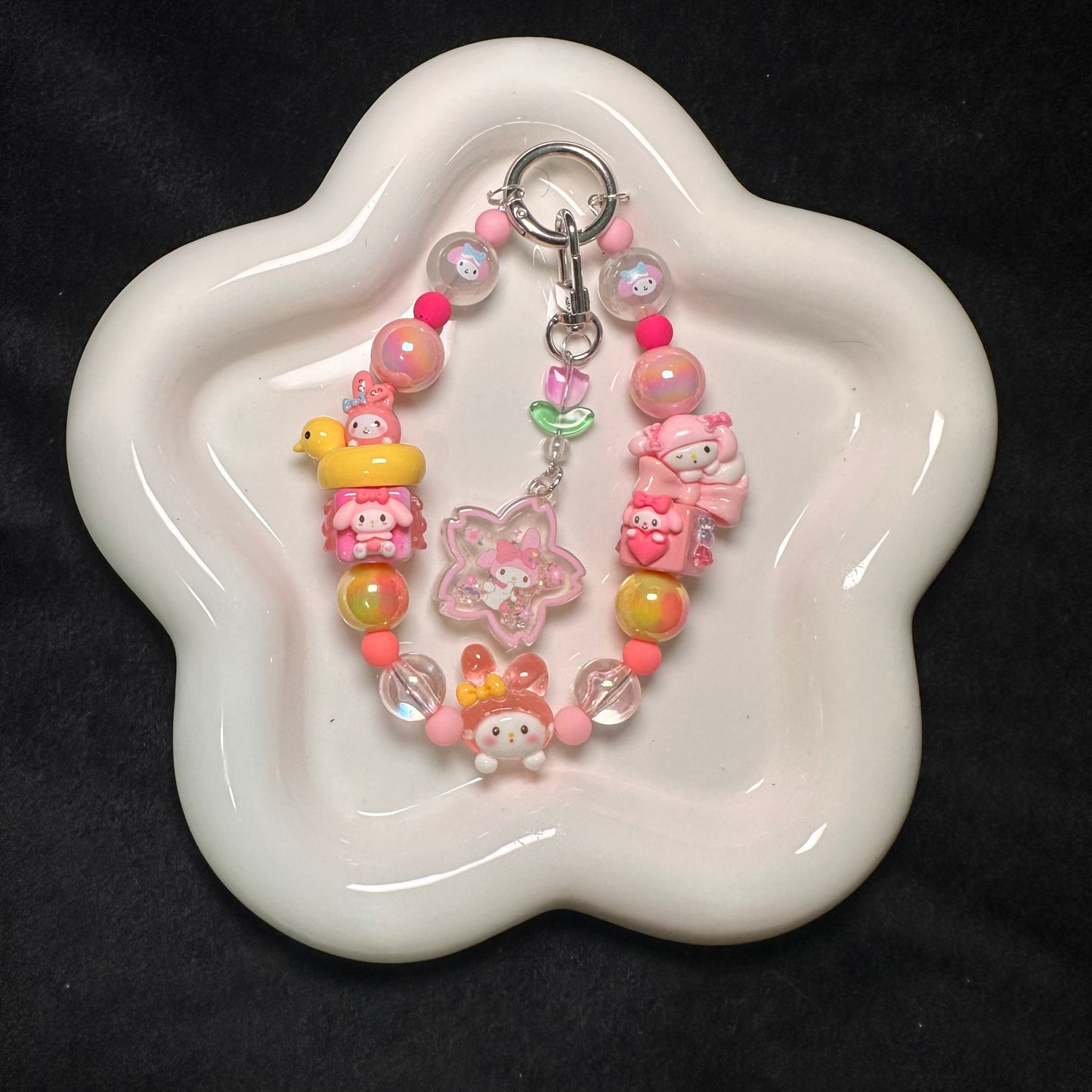 Sanrio Ducky Family - 2 in 1 Phone Strap and Key Chain